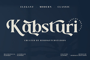 Kabsturi Serif Fonts