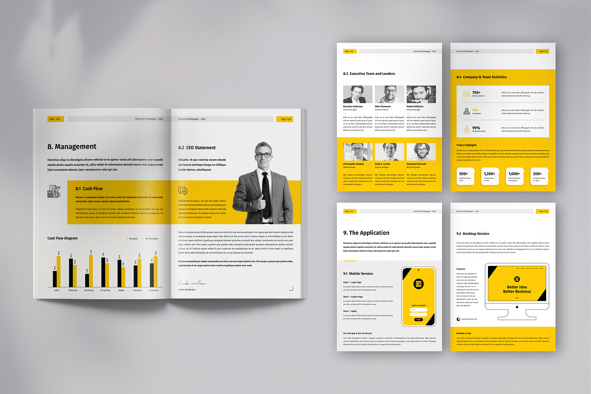 Whitepaper | Canva, Word, InDesign, a Brochure Template by OrcShape (Photo 11 of 17)