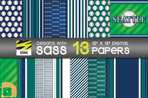 Seattle Baseball, Digital Paper