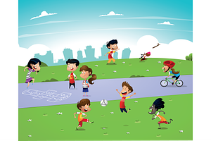 Playing kids