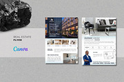 Canva Real Estate Flyer Template, a Flyer Template by Ahsanjaya (Thumbnail 1 of 3)