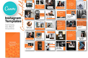 Orange CANVA Instagram Template N51