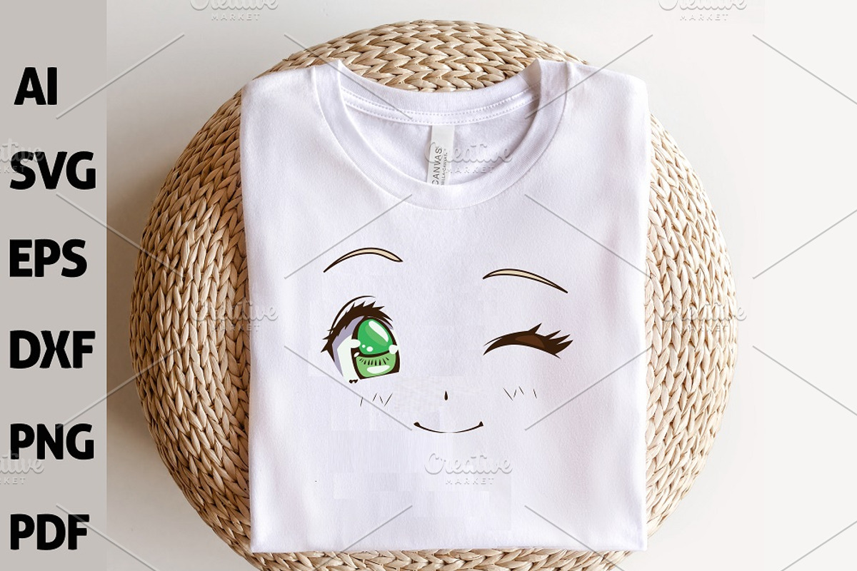 120 Anime Eyes Anime Face Expression, a Food Illustration by FancyDesignStudio (Photo 4 of 5)