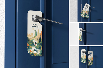 Door Hanger Mockup, a Household Mockup by xavier_studio