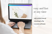 Card Mockup 5x7 Online Edit Canva, a Product Mockup by PawMockups 2 (Thumbnail 3 of 8)