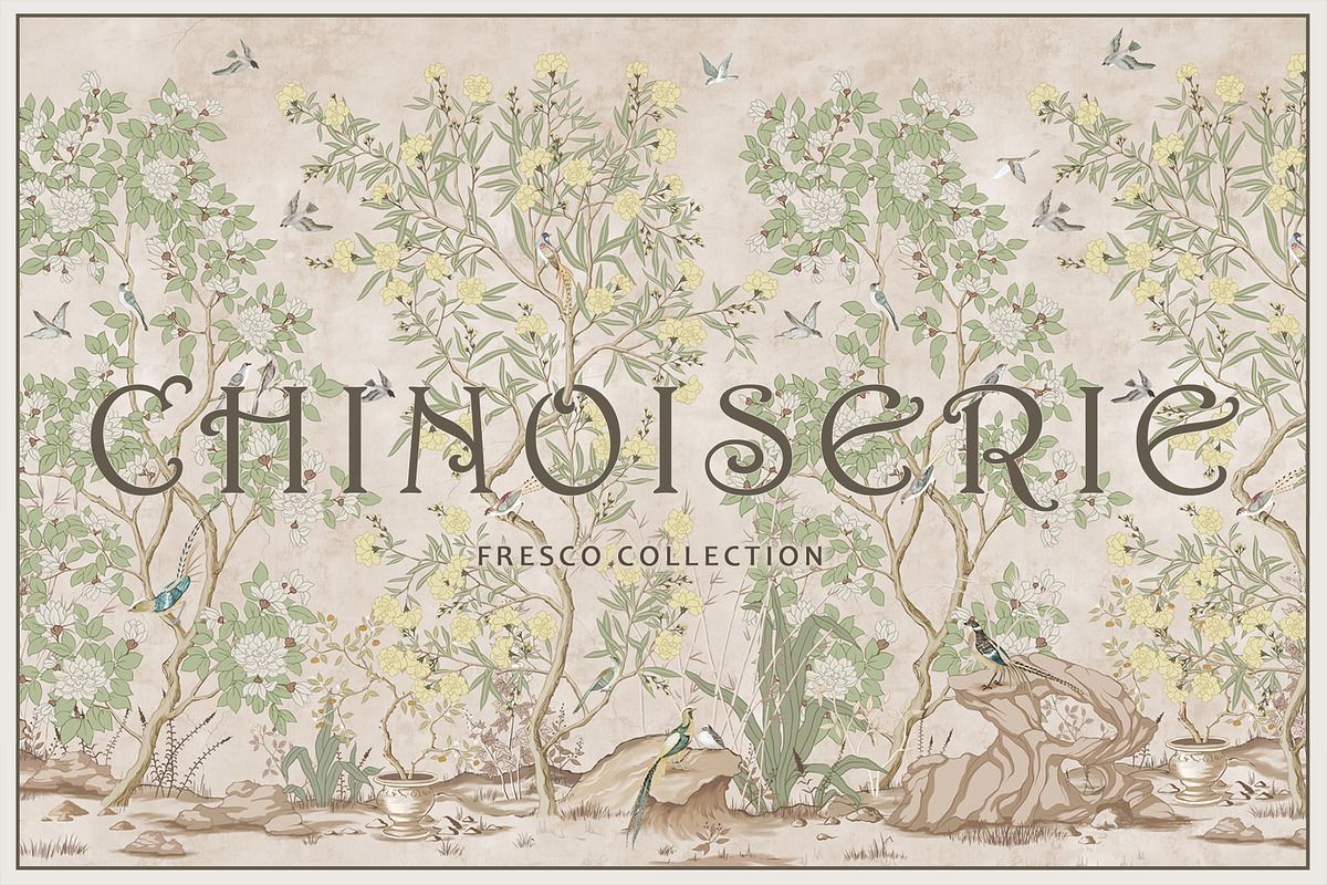 Fresco collection Chinoiserie, a Wallpaper Graphic by Natalia0307 (Photo 1 of 11)
