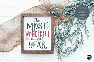 DASHER Farmhouse Christmas Font