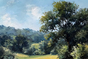 Impressionist oil painting capturing a bright summer meadow fill, an Illustration by Studio ANNA (Thumbnail 1 of 2)