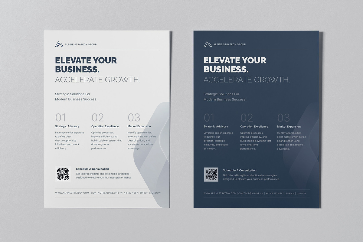 Minimal Corporate Flyer Template, a Flyer Template by Estartshop (Photo 2 of 8)