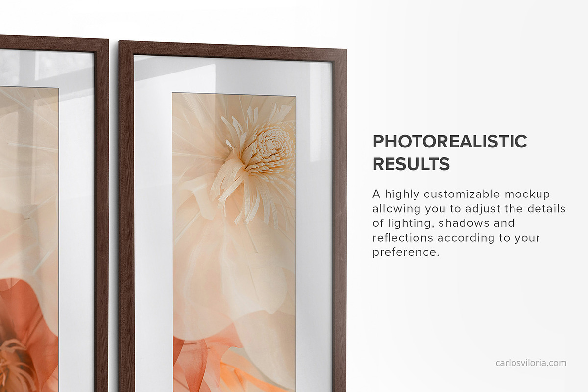 Triptych Photo Frame Mockup – R3x1, a Merchandise Mockup by Mockups by Carlos Viloria (Photo 6 of 7)