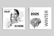 New Year Winter Social Media Post, a Social Media Template by ContestDesign (Thumbnail 7 of 7)