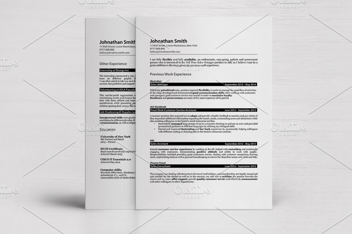 Klin • Professional realistic resume, a Resume Template by Dragoș Neagu (Photo 5 of 5)