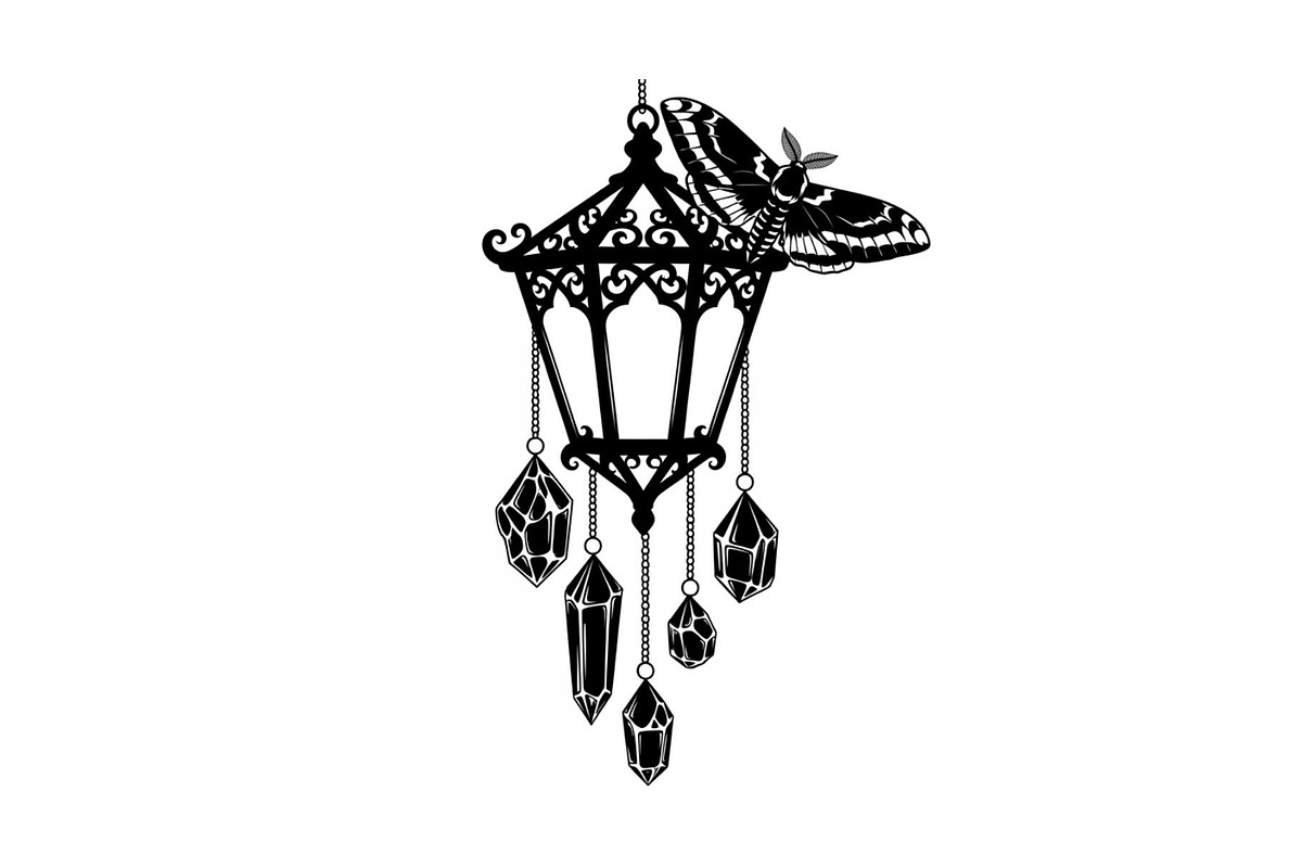 Mystical Moth Lantern Design Bundle, an Illustration by Designs_River (Photo 27 of 31)