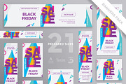 Banners Pack | Black Friday, a Templates & Theme by Amber Graphics (Thumbnail 1 of 2)
