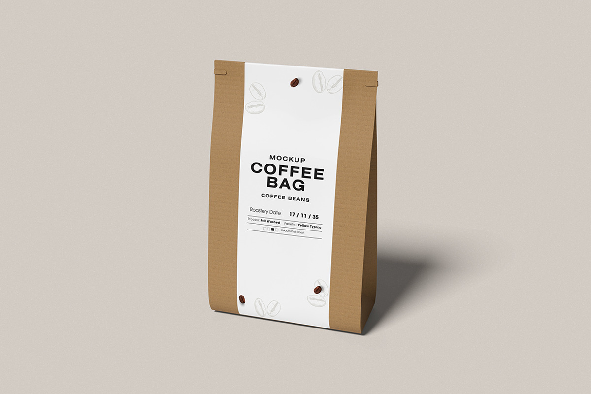 Coffee Bag Mockup, an Advertising Mockup by swsi-studio (Photo 5 of 5)