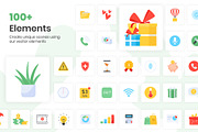 350+ Illustrations Pack, a Duotone Icon by Brickclay (Thumbnail 7 of 24)