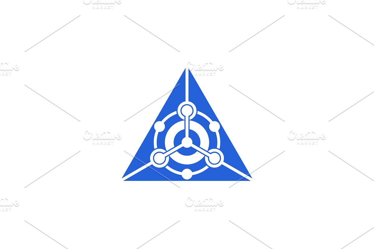 triangle analytic data logo, a Branding & Logo Template by Rasagama Studio