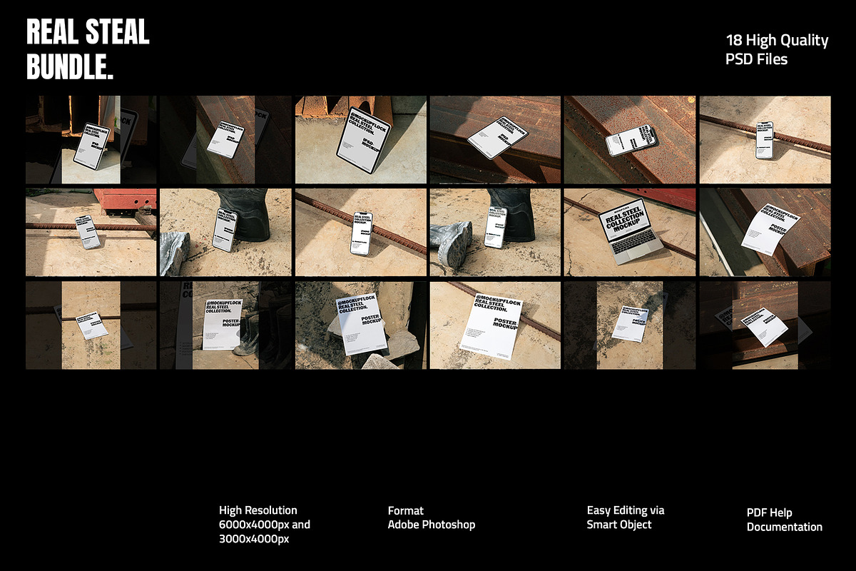 Real Steal Bundle, a Wearable Device Mockup by Mockup Flock (Photo 2 of 5)