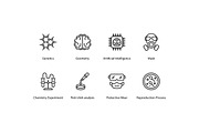 Science Related Thin Line Icons, an Outline Icon by vectorstank (Thumbnail 7 of 9)