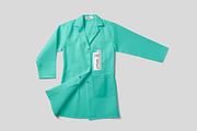 Female Lab Coat Mockups, an Apparel Mockup by GfxFoundry (Thumbnail 1 of 8)