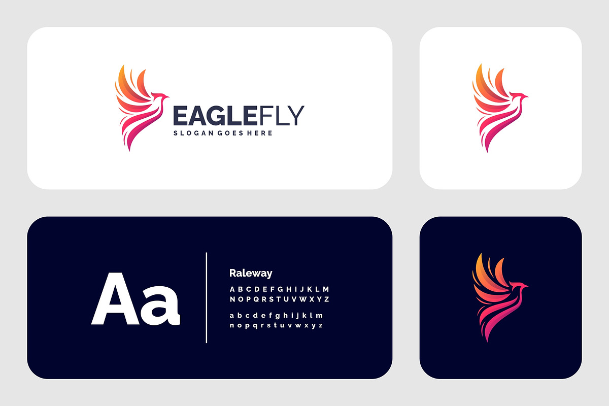 Gradient Modern Eagle Logo Design, a Branding & Logo Template by Artnivora.Std (Photo 3 of 5)
