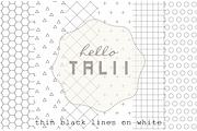 Minimal Black and White Overlays, a Pattern Graphic by Hello Talii (Thumbnail 3 of 4)