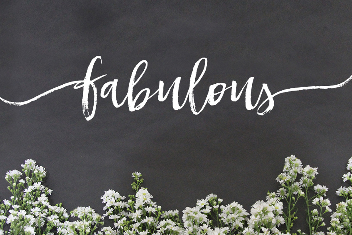Halfback - A Dry Brushed Script Font preview 5