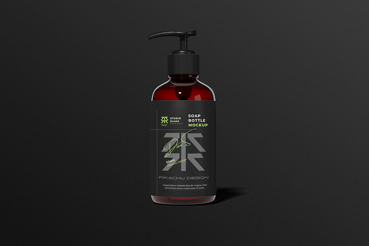 Soap Bottle Mockup, a Cups & Container Mockup by Pikachudesign (Photo 5 of 5)