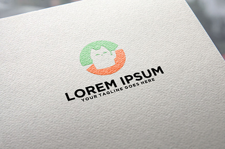 Cute Lucky Cat logo design