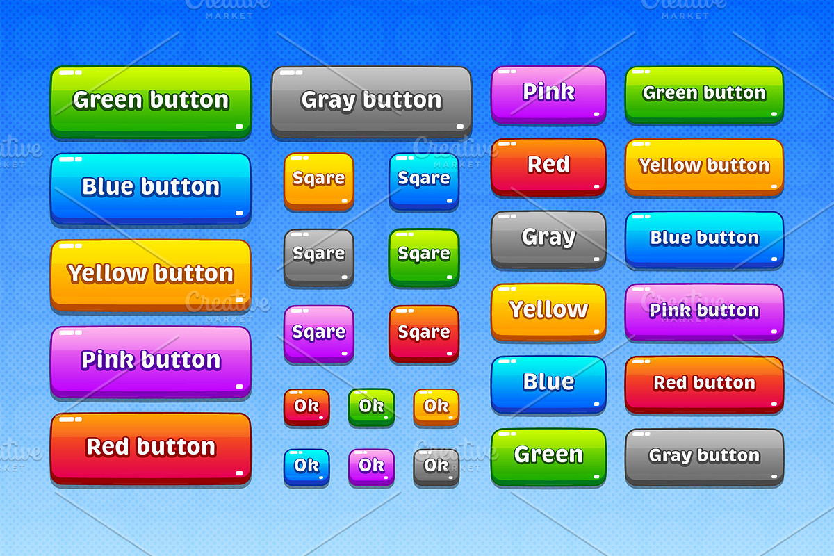 Game UI pack for mobile casual game, an UI Kit Template by KartInnka (Photo 3 of 18)