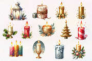 Christmas Glitter Candle Clipart, an Illustration by Dream Creation (Thumbnail 4 of 4)