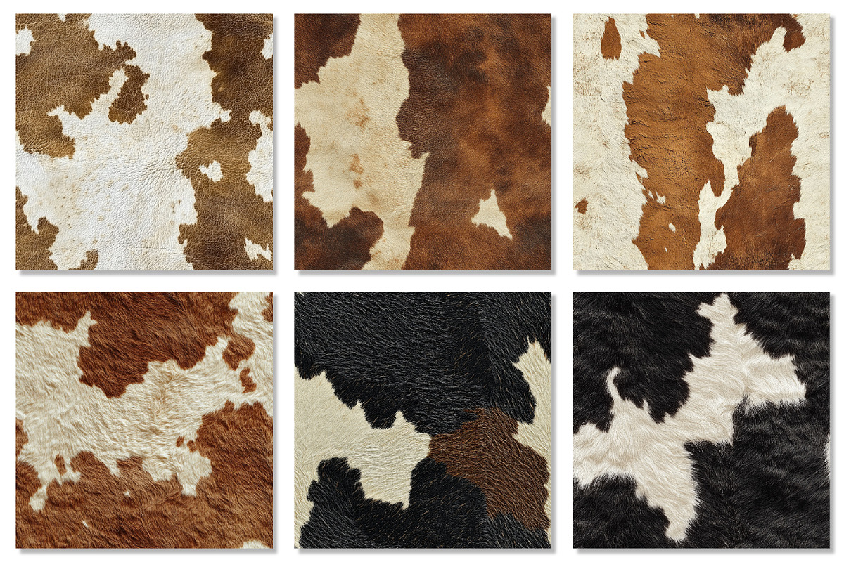 Cowhide Textures Digital Paper, a Texture Graphic by Dream Creation (Photo 6 of 7)