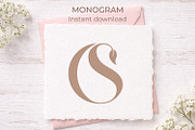 OS SO Wedding Monogram Logo, a Branding & Logo Template by LogoAV (Thumbnail 5 of 6)