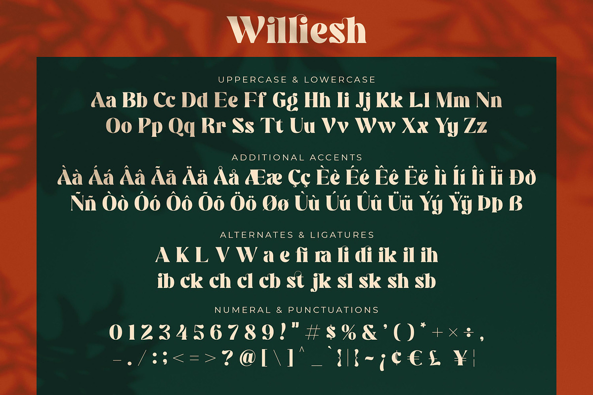 Williesh - Unique Display Serif, a Serif Font by Almarkhatype (Photo 9 of 10)