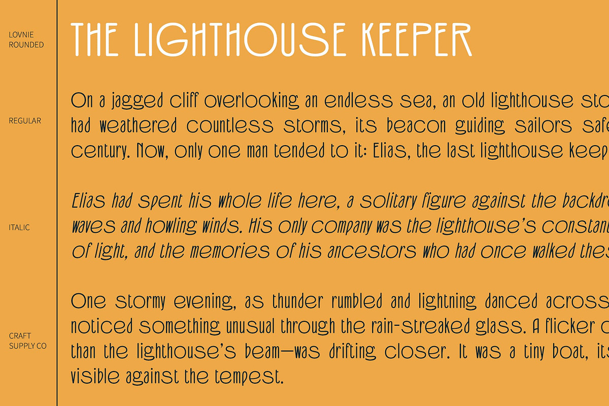 Lovnie Rounded, a Sans Serif Font by Craft Supply Co. (Photo 2 of 8)