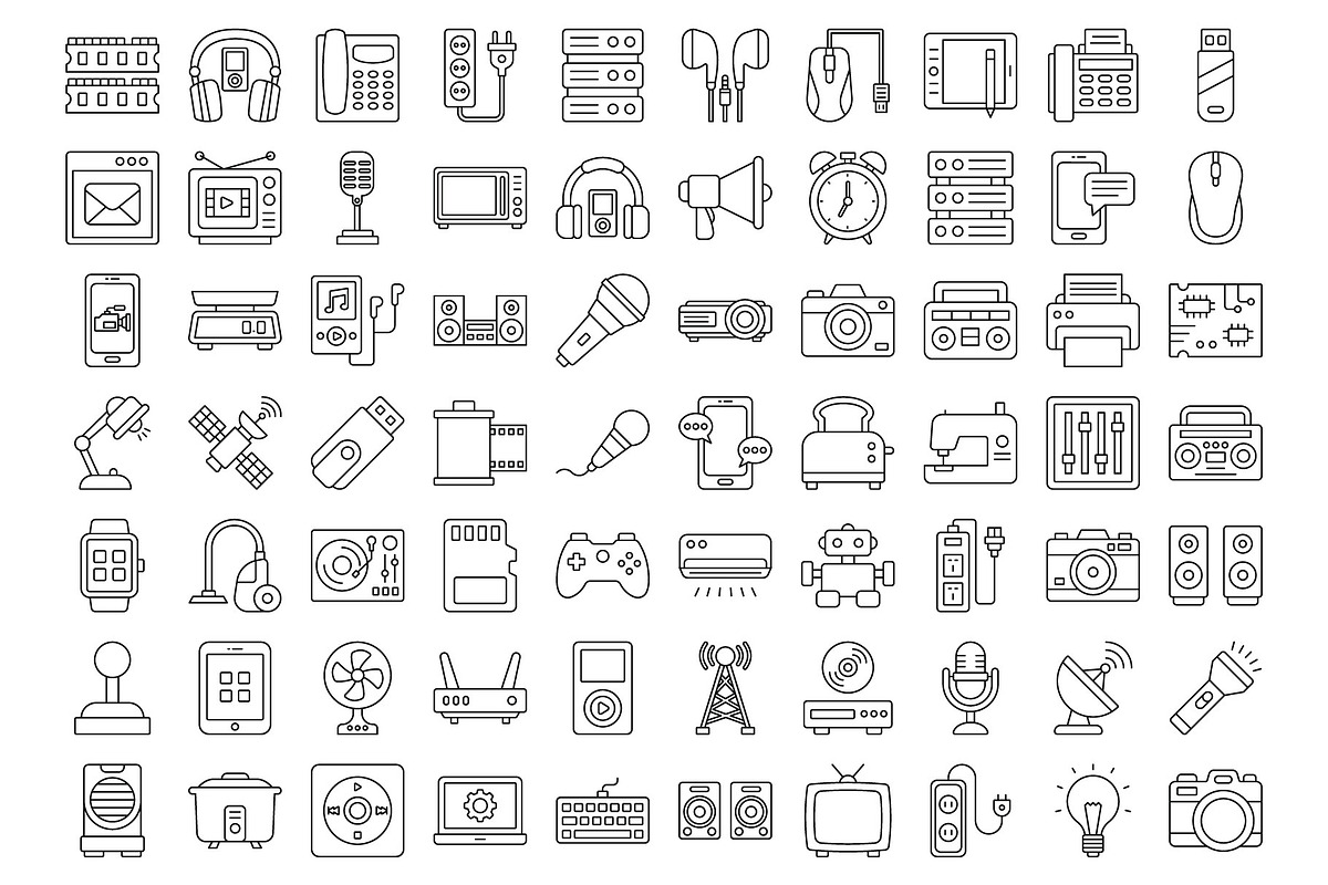 Electric Devices Icons Pack, an Icon by Vector Portal (Photo 5 of 5)