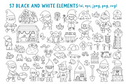 Funny dwarfs clipart and designs, an Object Graphic by Lexi Claus (Thumbnail 3 of 9)