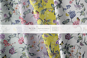 Jali Florals, Painted Watercolours!, a Pattern Graphic by Pink Linen (Thumbnail 2 of 9)