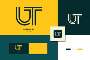Monogram icon logo UT