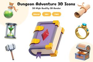 Dungeon Adventure 3D Icons