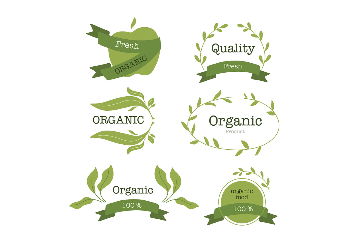 Nature organic stamp bundle set, a Food Illustration by foxndeer (Photo 2 of 4)