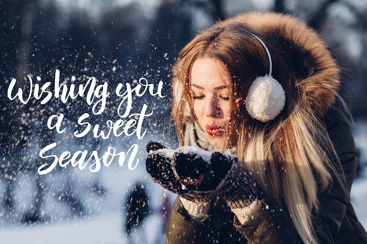 Winter Collection-Lettering+Clipart, a Decorative Illustration by Astarte_design (Photo 7 of 12)