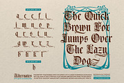 Piston Black Typeface, a Blackletter Font by alit design (Thumbnail 16 of 19)
