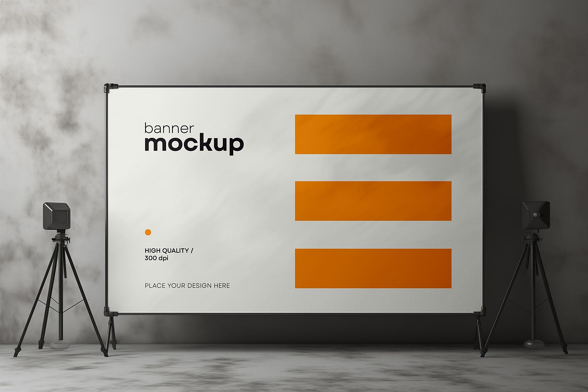 Banner and Press Wall Mockup, an Advertising Mockup by dpi (Photo 10 of 13)