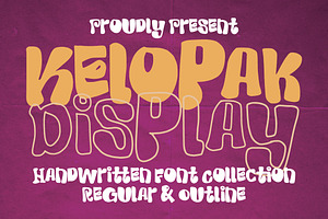 Kelopak Display - Bubbly Font