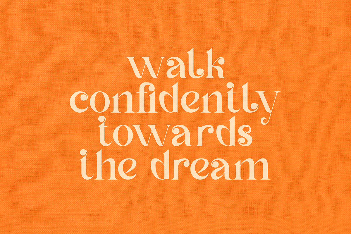 Dinah Glamour / Regular Font, a Serif Font by Anastasia Cuza (Photo 4 of 15)