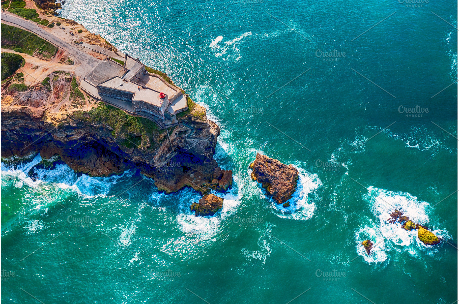 Rocky Cape with a lighthouse in the, a Nature Photo by Nature and travel