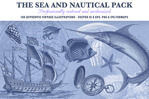 Vintage Nautical Vector Set