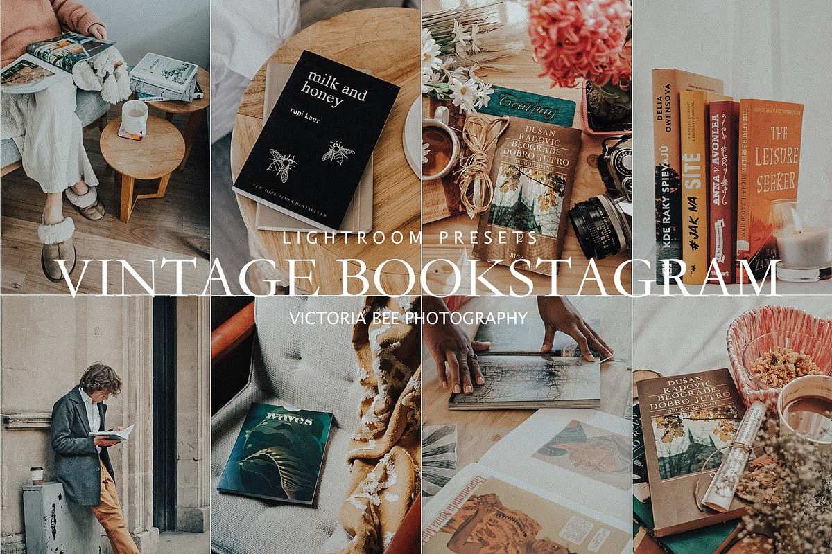 200 + BOOKSTAGRAM BUNDLE PRESETS, a Preset Add-On by Victoria Bee Presets (Photo 5 of 9)