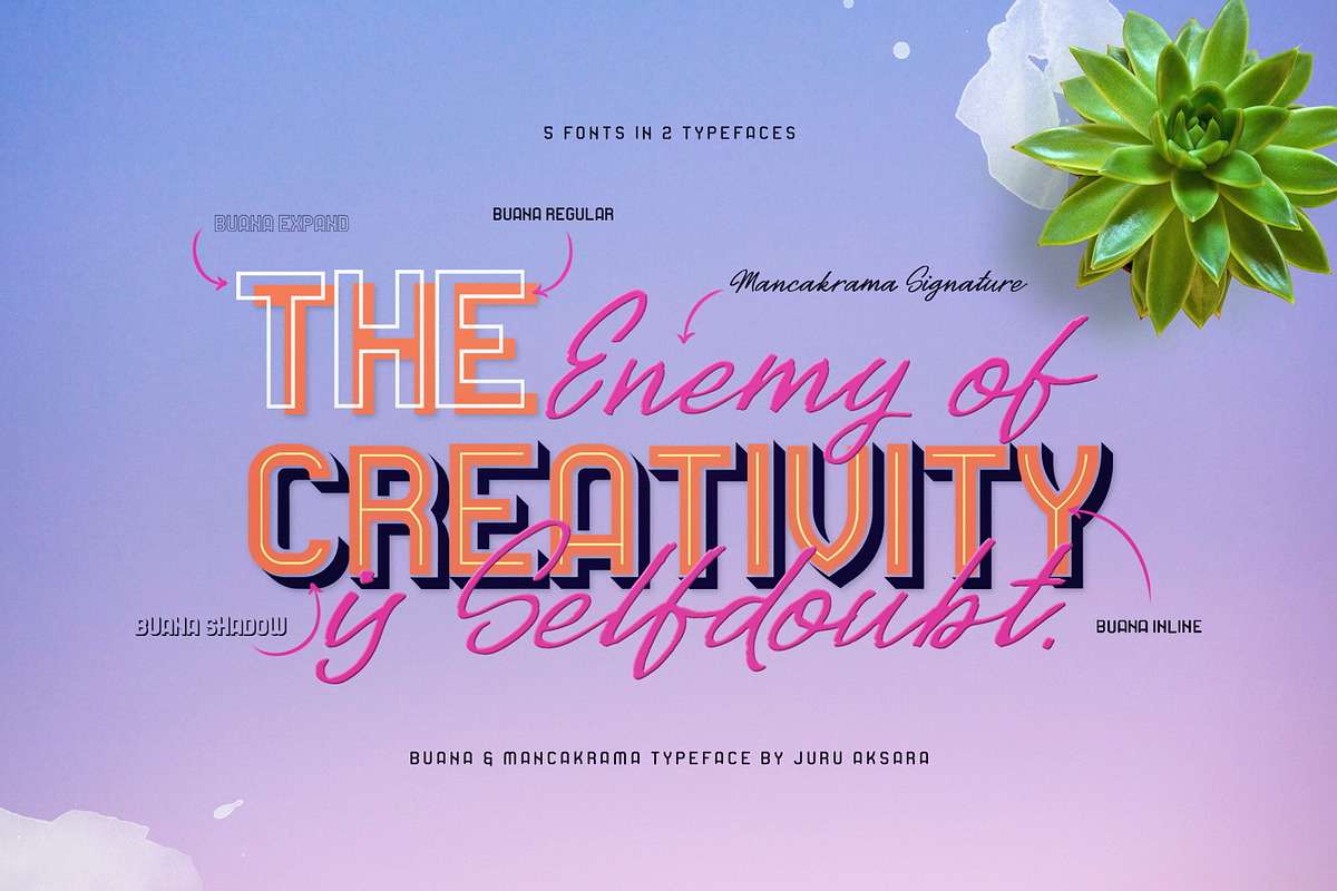 Buana & Mancakrama Typeface Duo preview 2